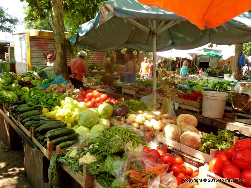 Croatia, Split , Green Market, City Morning