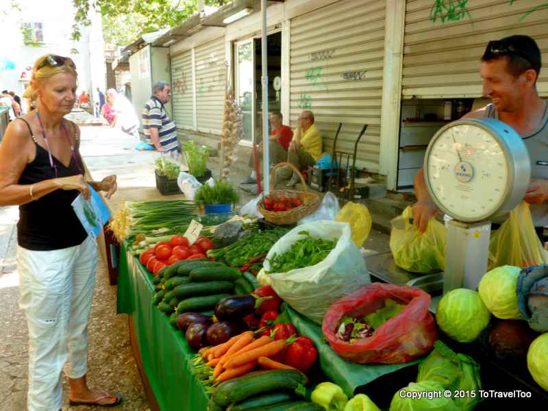 Croatia, Split , Green Market, City Morning