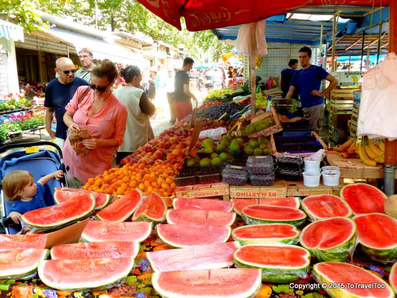 Croatia, Split , Green Market, City Morning