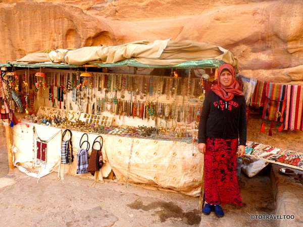 One of the many souvenir shops in Petra