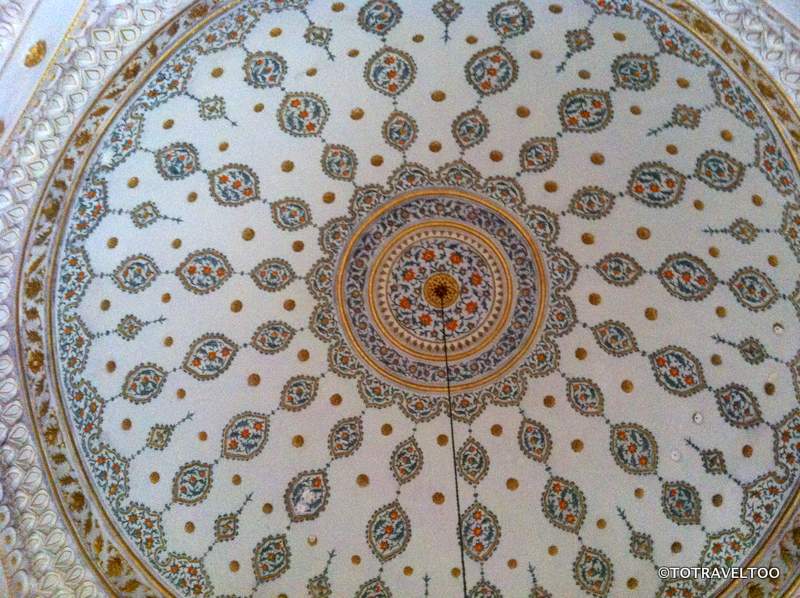 The Ceiling Inside the Library of Ahmed III at the Topkapi Palace