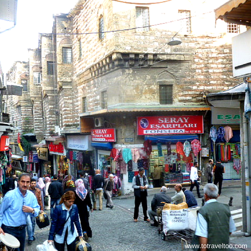 Many entrances in the Grand Bazaar in Istanbul