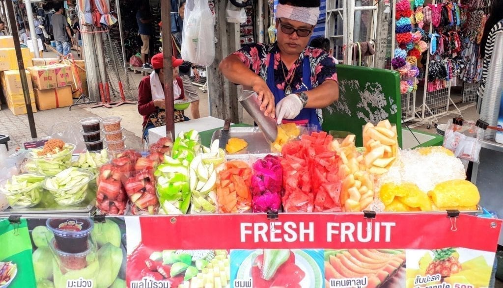 Fresh fruit stalls