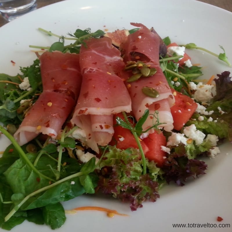 Salads at Roggebakery Strangnas Sormland Region Sweden