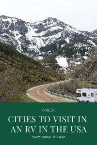 Cities in visit in an RV