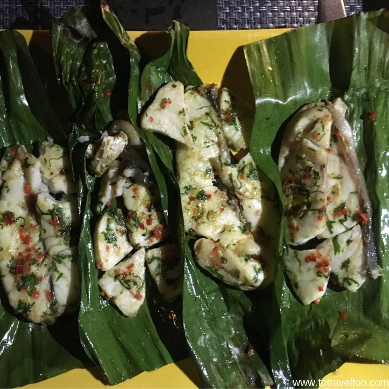 Signature Dish - Sea Bass on Hot Stones - luxury escape in Vietnam