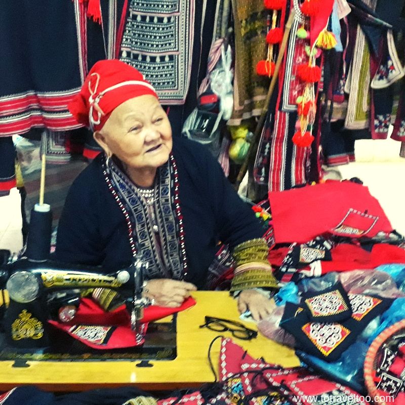 Market lady with cheeky smile