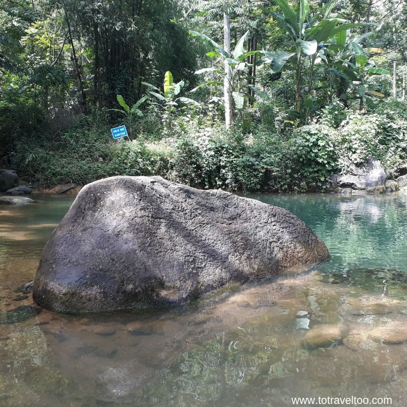 Small pond for swimming at lunch time - guide to Mai Chau Vietnam