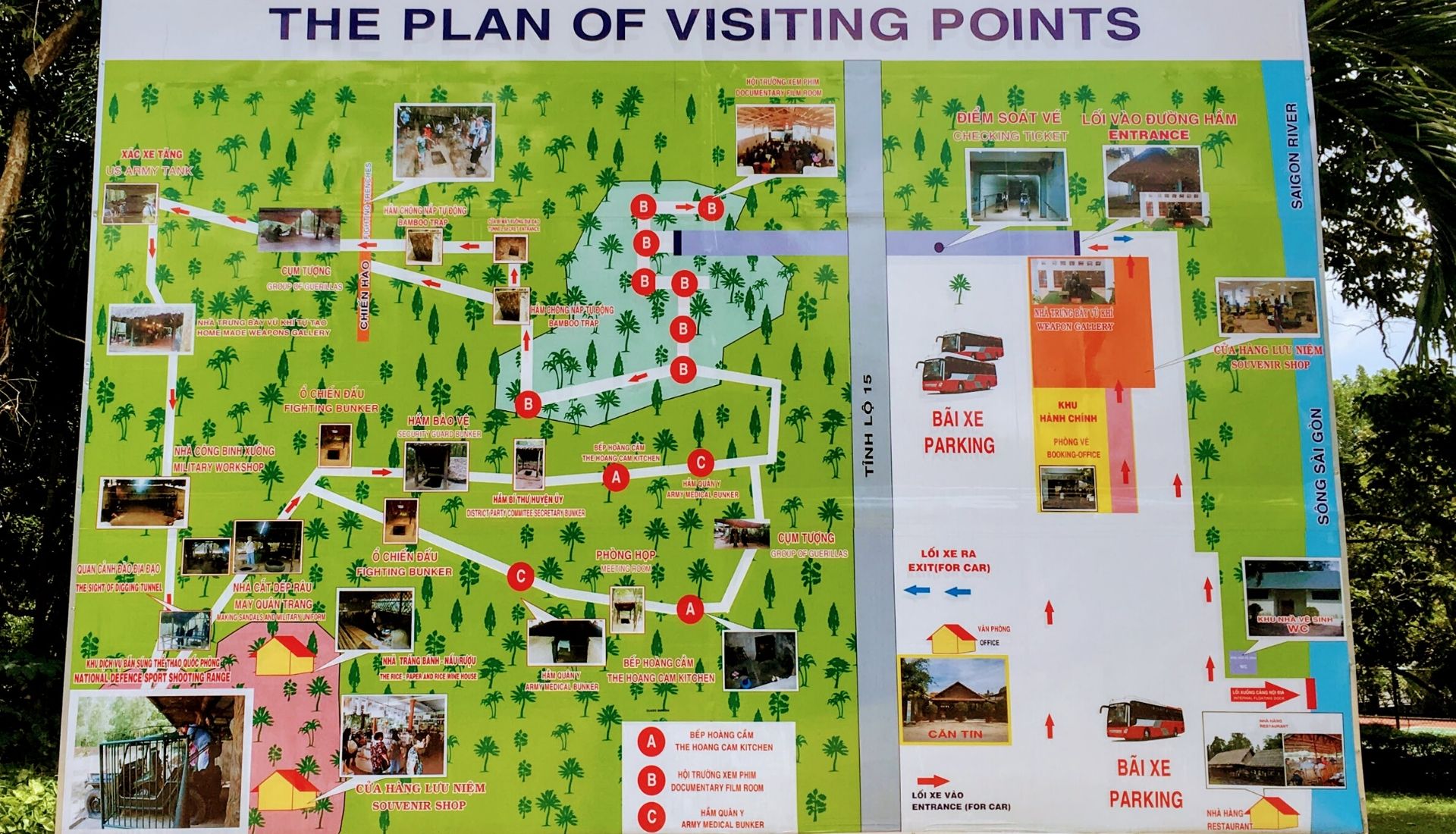 Map of Cu Chi Tunnels