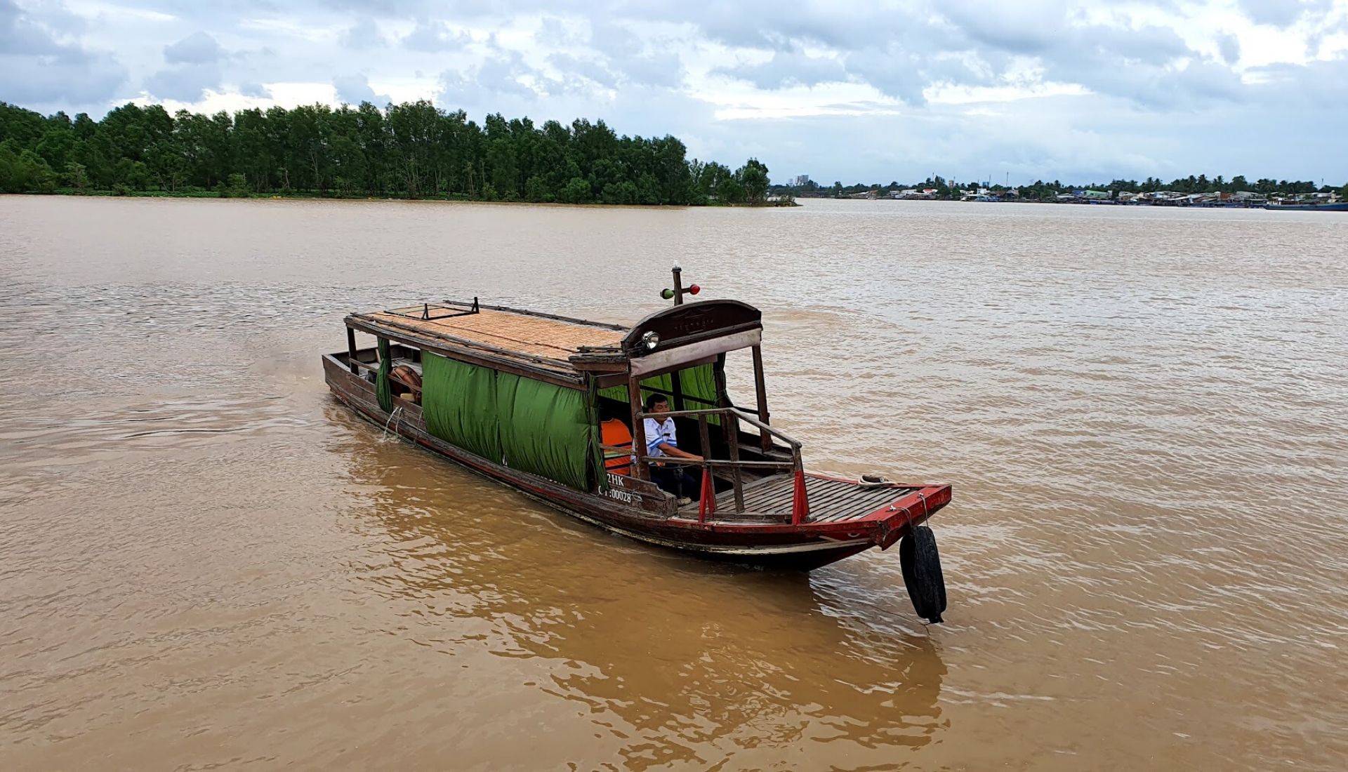 Shuttle boat in Can Tho