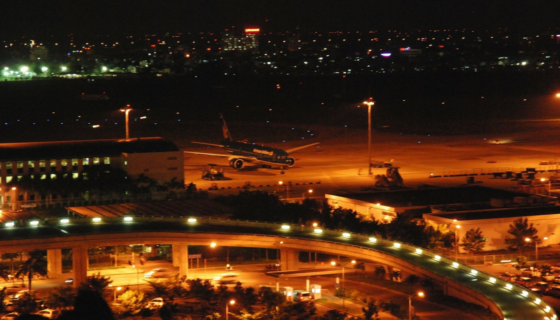 Saigon Airport at Night