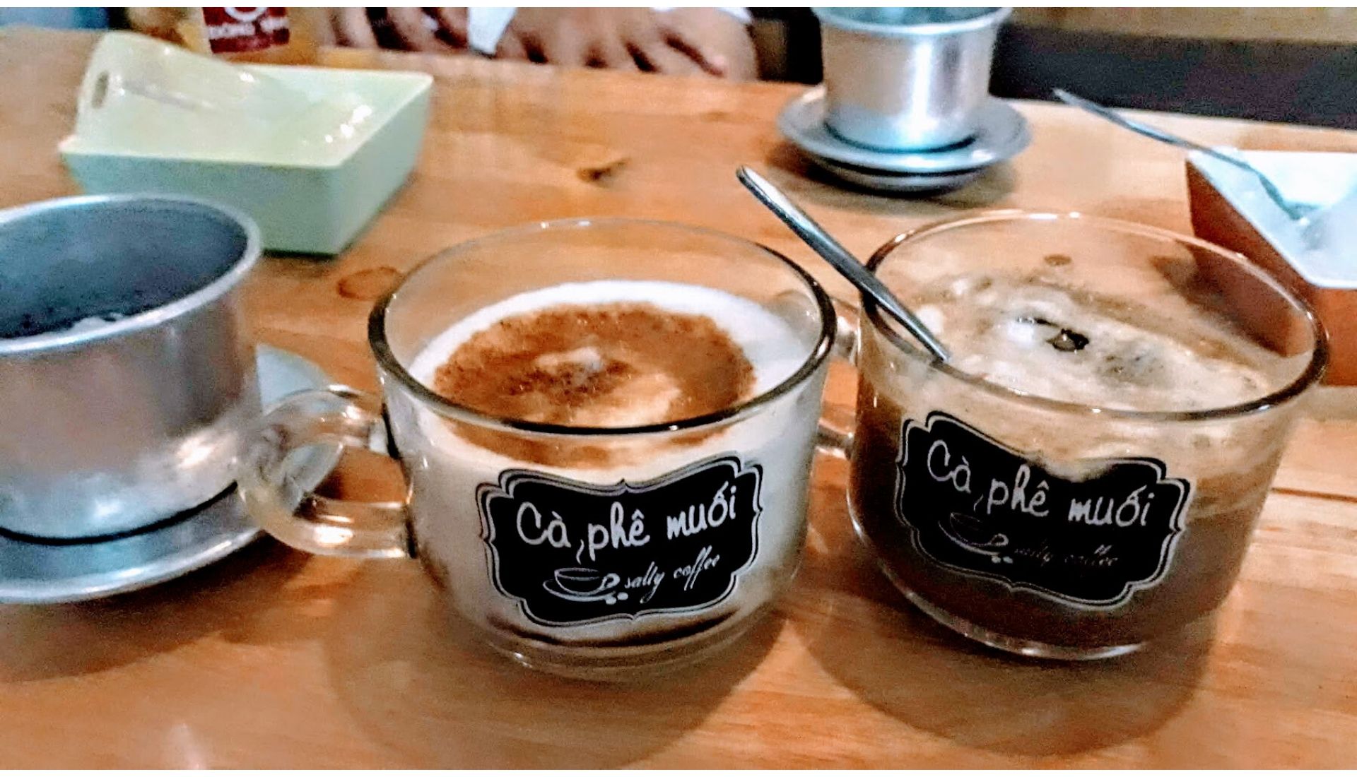 Salted coffee at Ca Phe Muoi