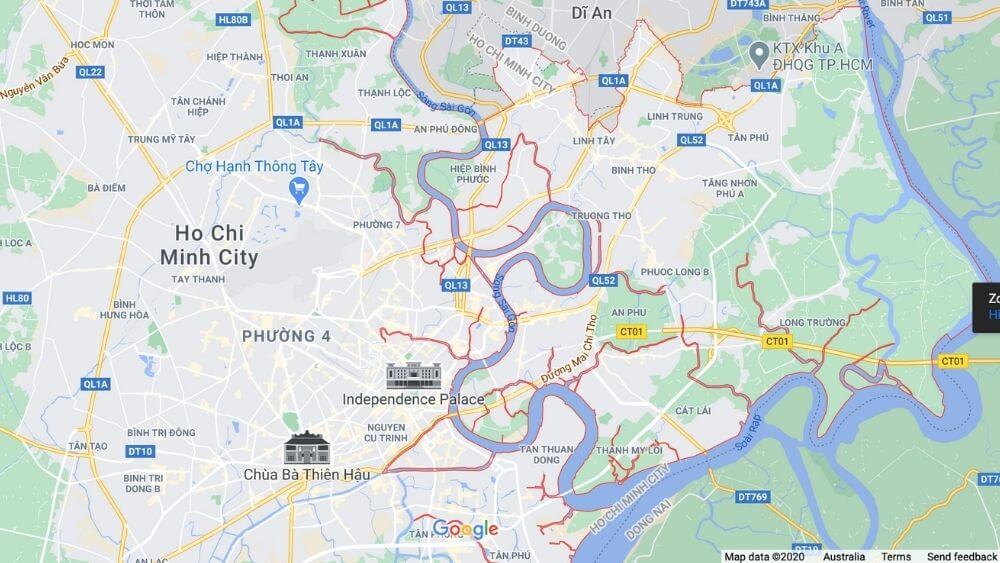 Ho Chi Minh City Map