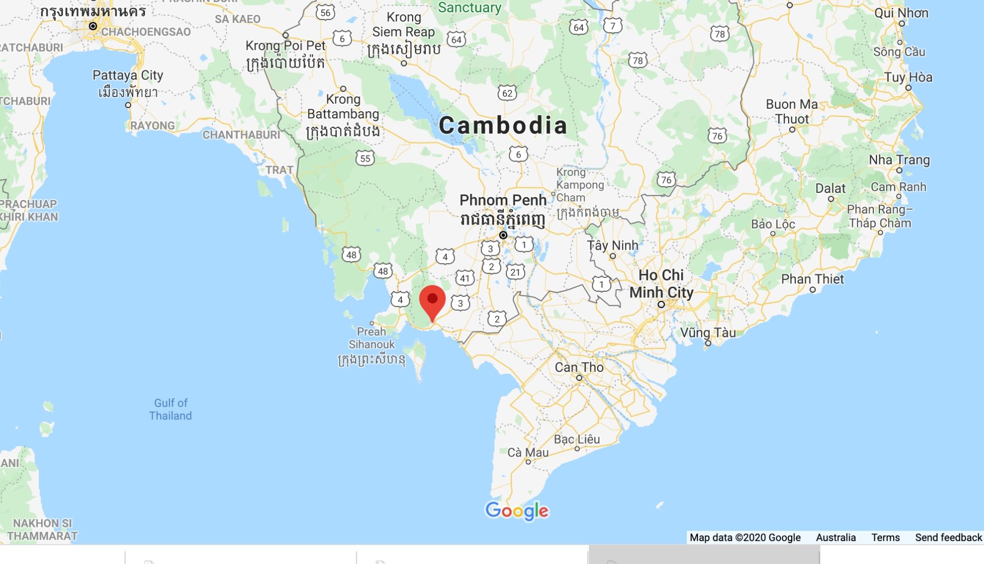 Map of Kampot