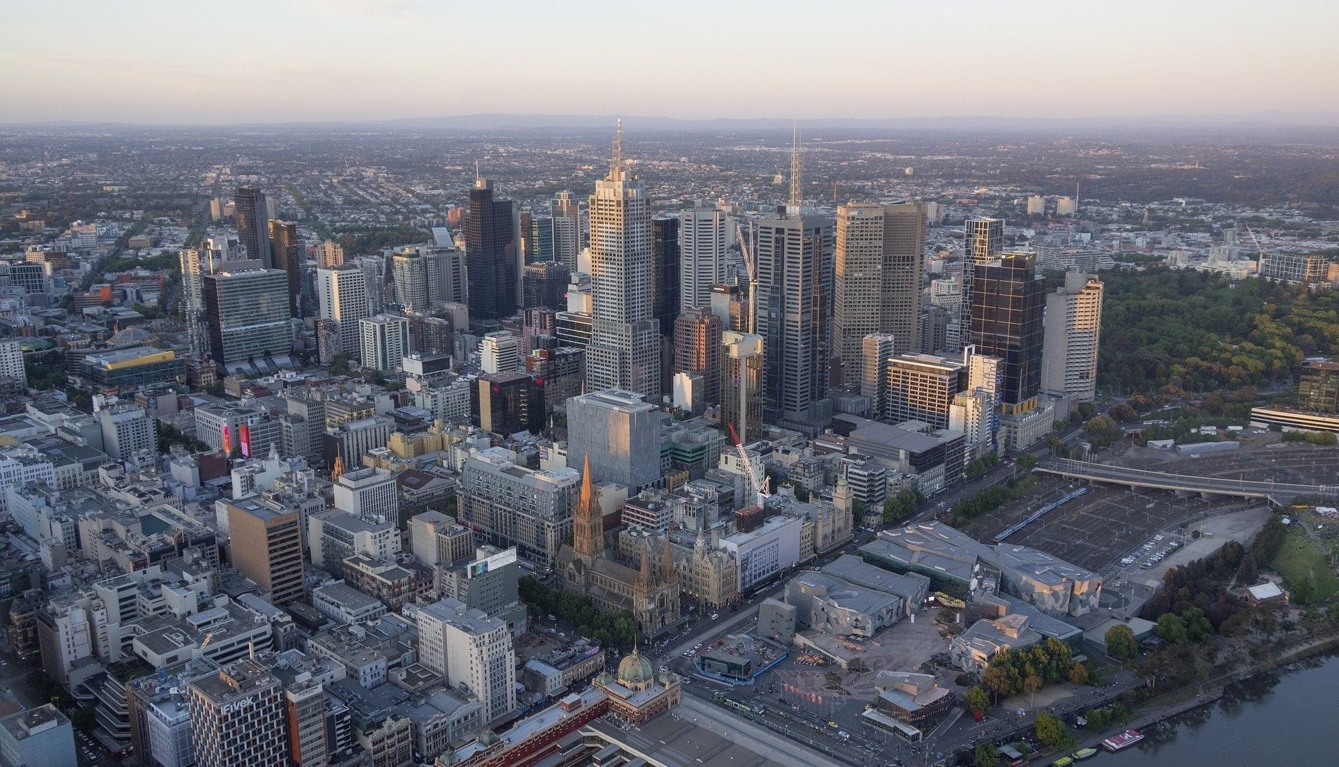Melbourne from up above
