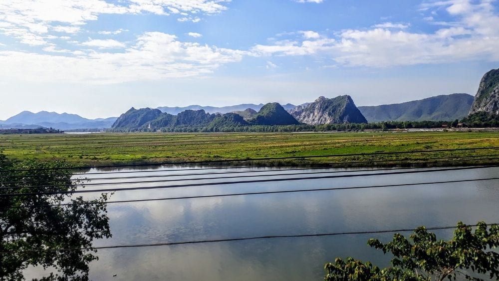 Scenic landscapes on the train journey from Hanoi to Hue