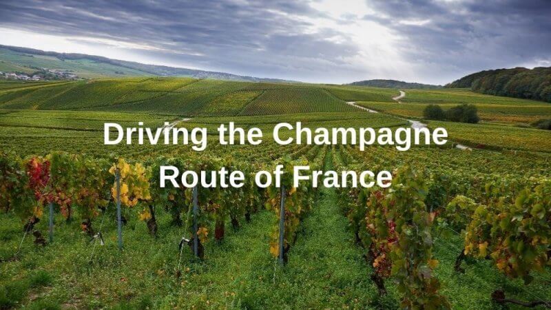 Driving the champagne route of France