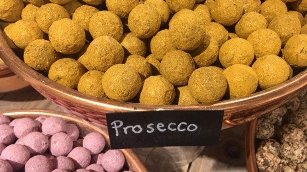 Prosecco chocolates in Bruges
