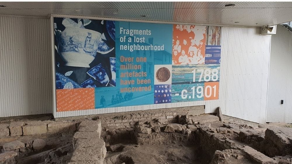 Ground floor of the YHA - archaeological dig