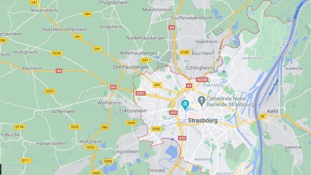 Strasbourg City Map