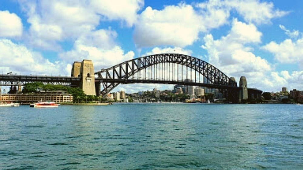 Looking towards the Rocks and the Harbour Bridge from the Opera House