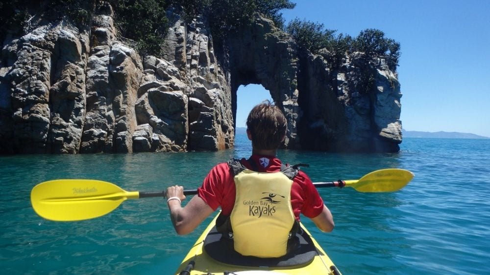 Kayaking in Golden Bay