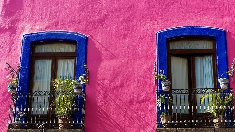 Colourful architecture of Oaxaca