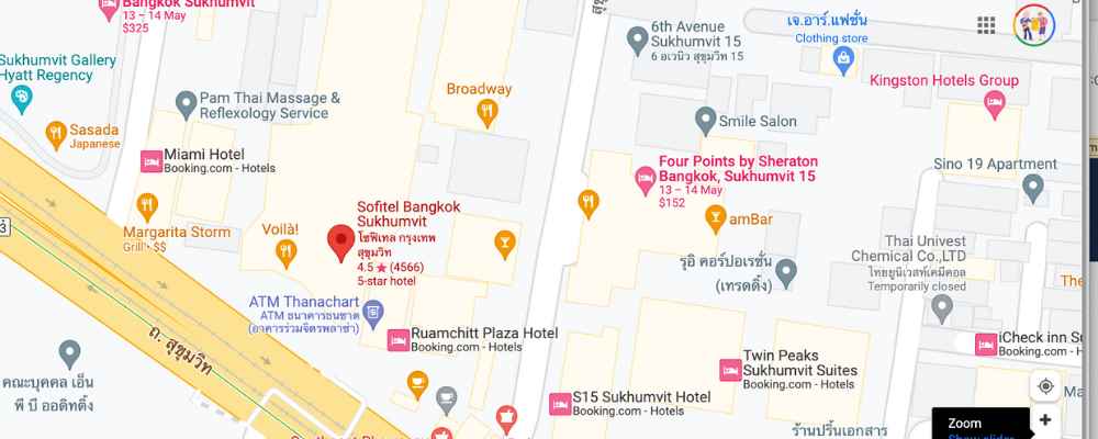 Sofitel Sukhumvit Bangkok Map