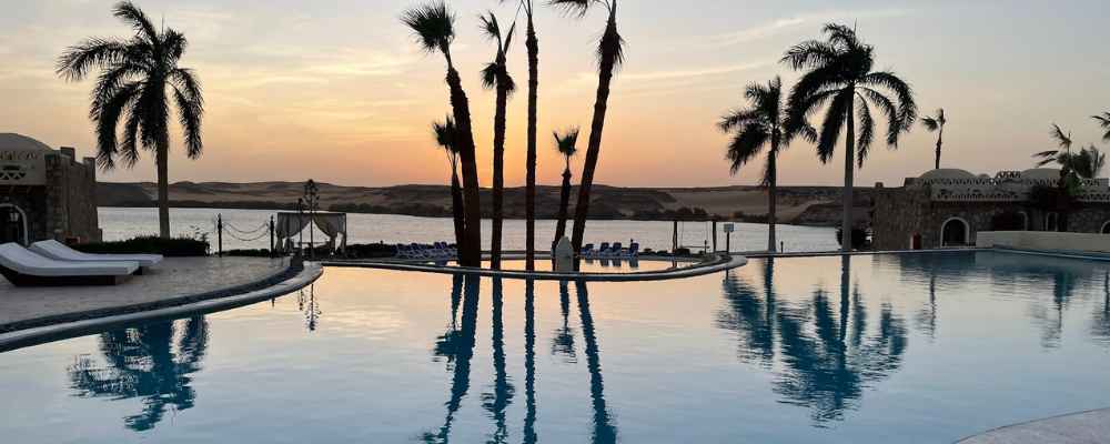 Pool area of Seti Abu Simbel Hotel