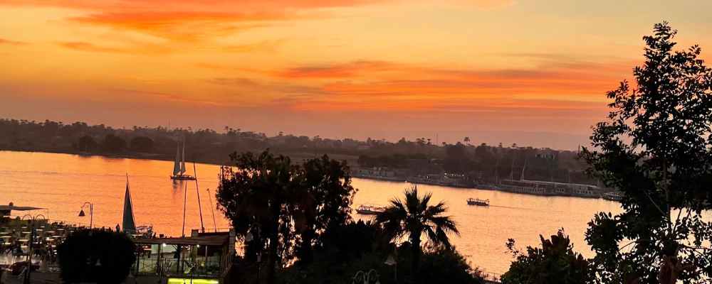 Sunset over the River NIle