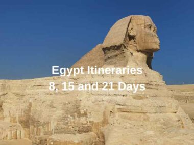 Egypt Itineraries 8, 15 and 21 Days
