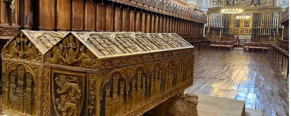 The tombs of King Alfonso VIII and his wife Eleanor Plantagenet